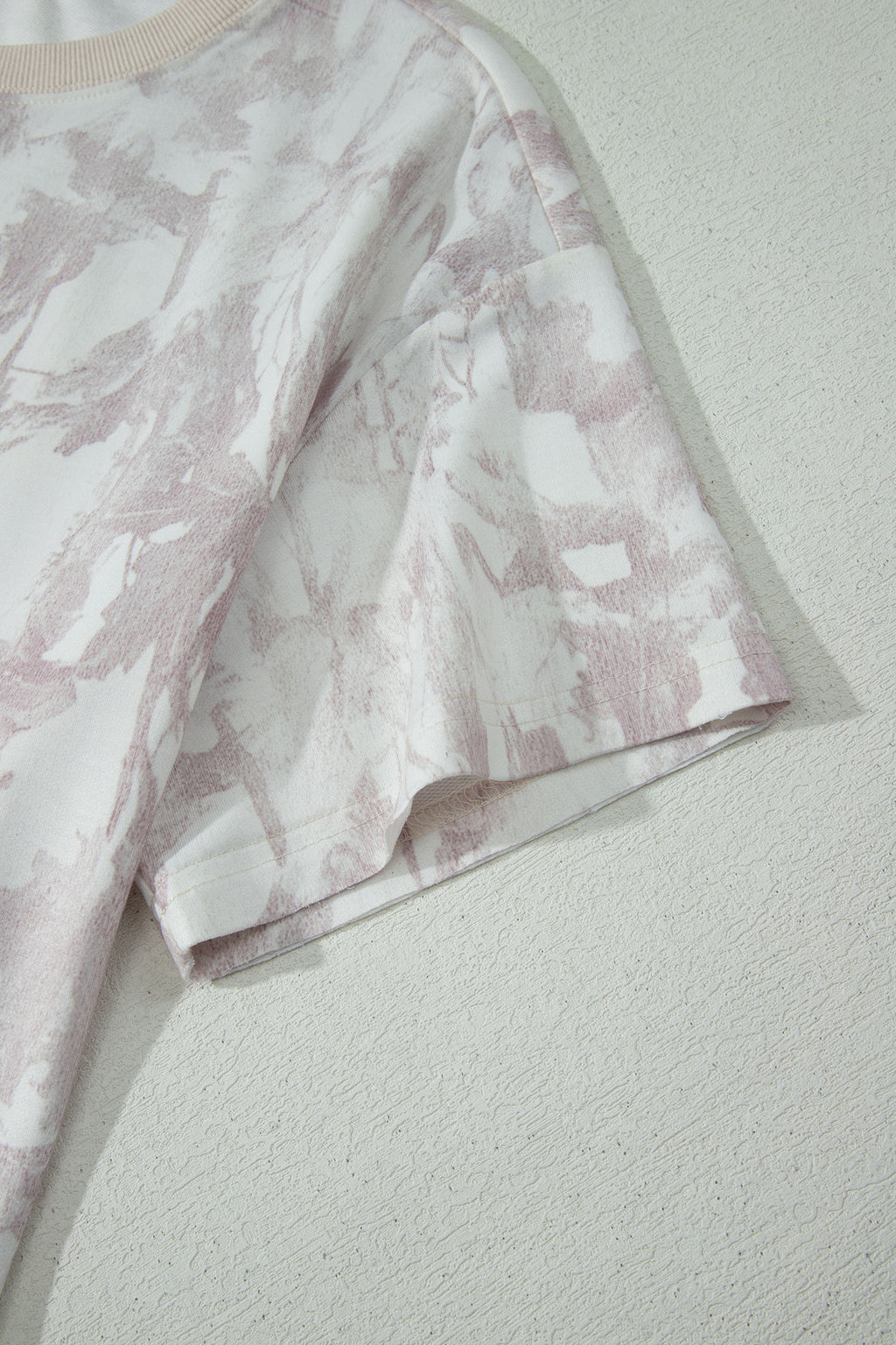 Gray Woodland Camo Print Raw Edge Cropped Top Skirt Set