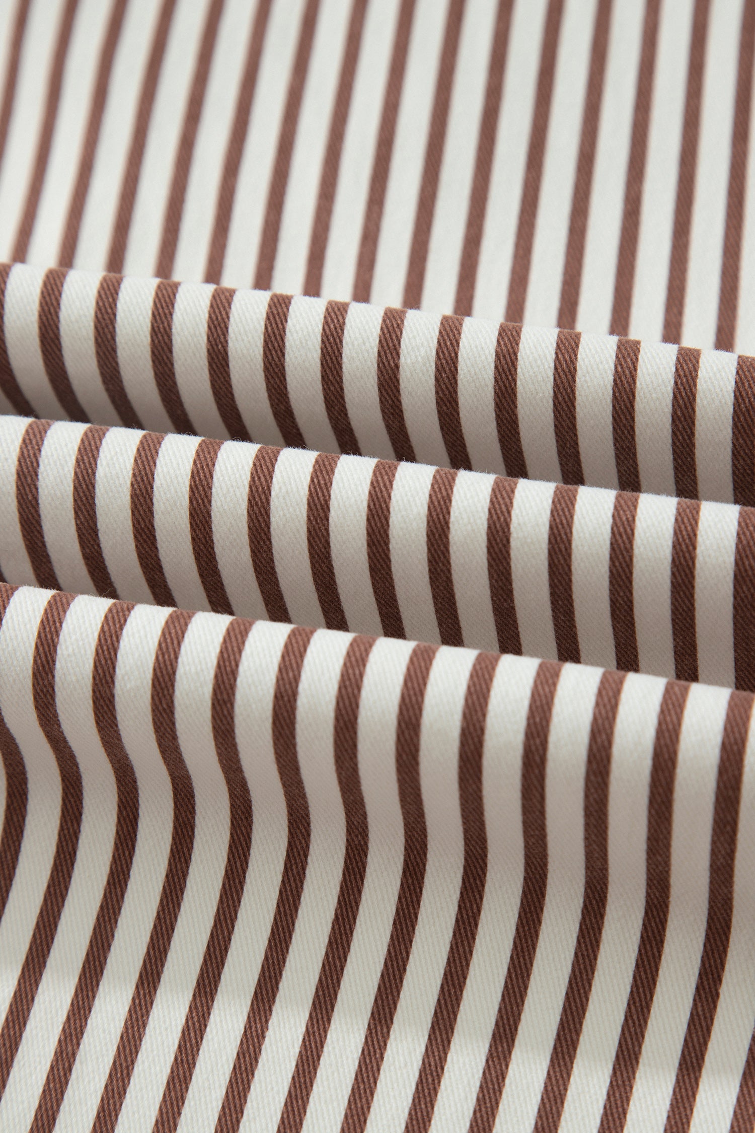 Brown Stripe Casual Barrel Jeans