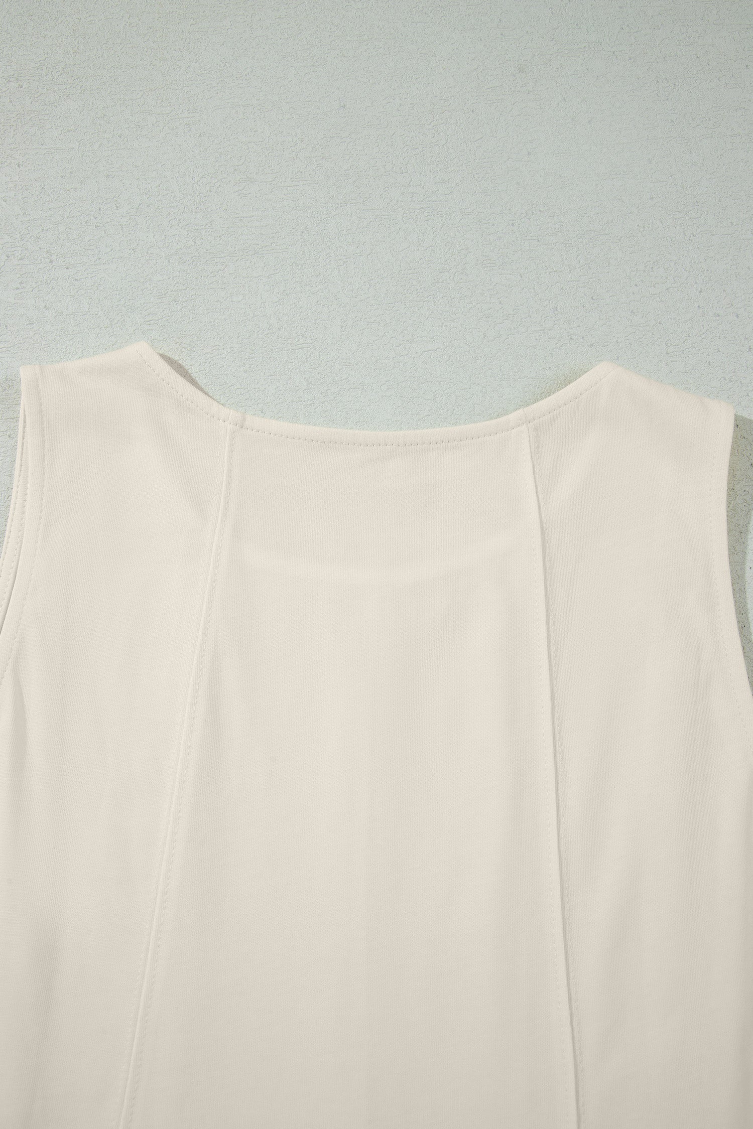 Pink Stitched Detail Loose Tank Top Cotton 2pcs Short Set