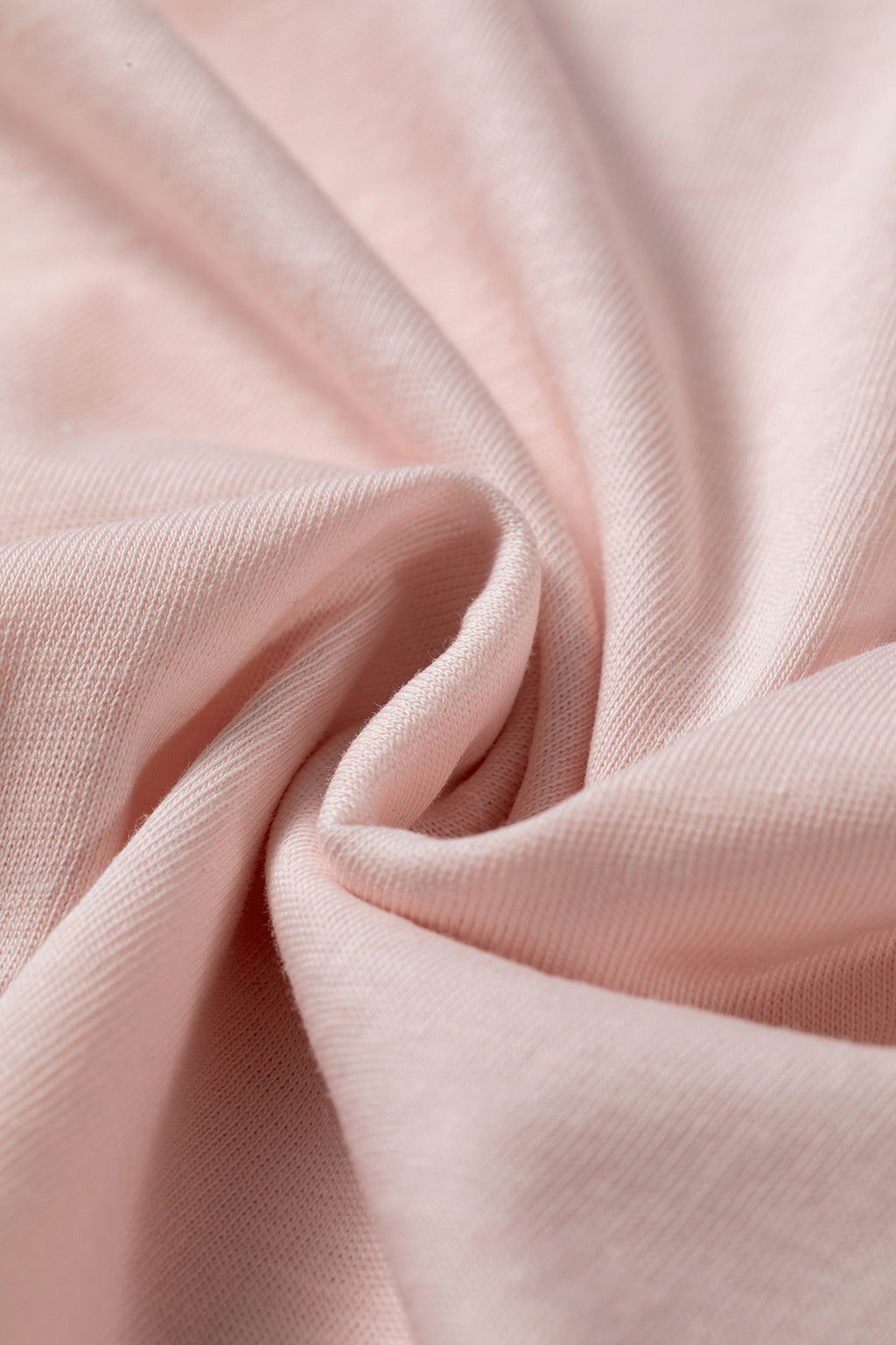 Gossamer Pink Ruffle Sleeve Long Sleeve Loose Pullover Top
