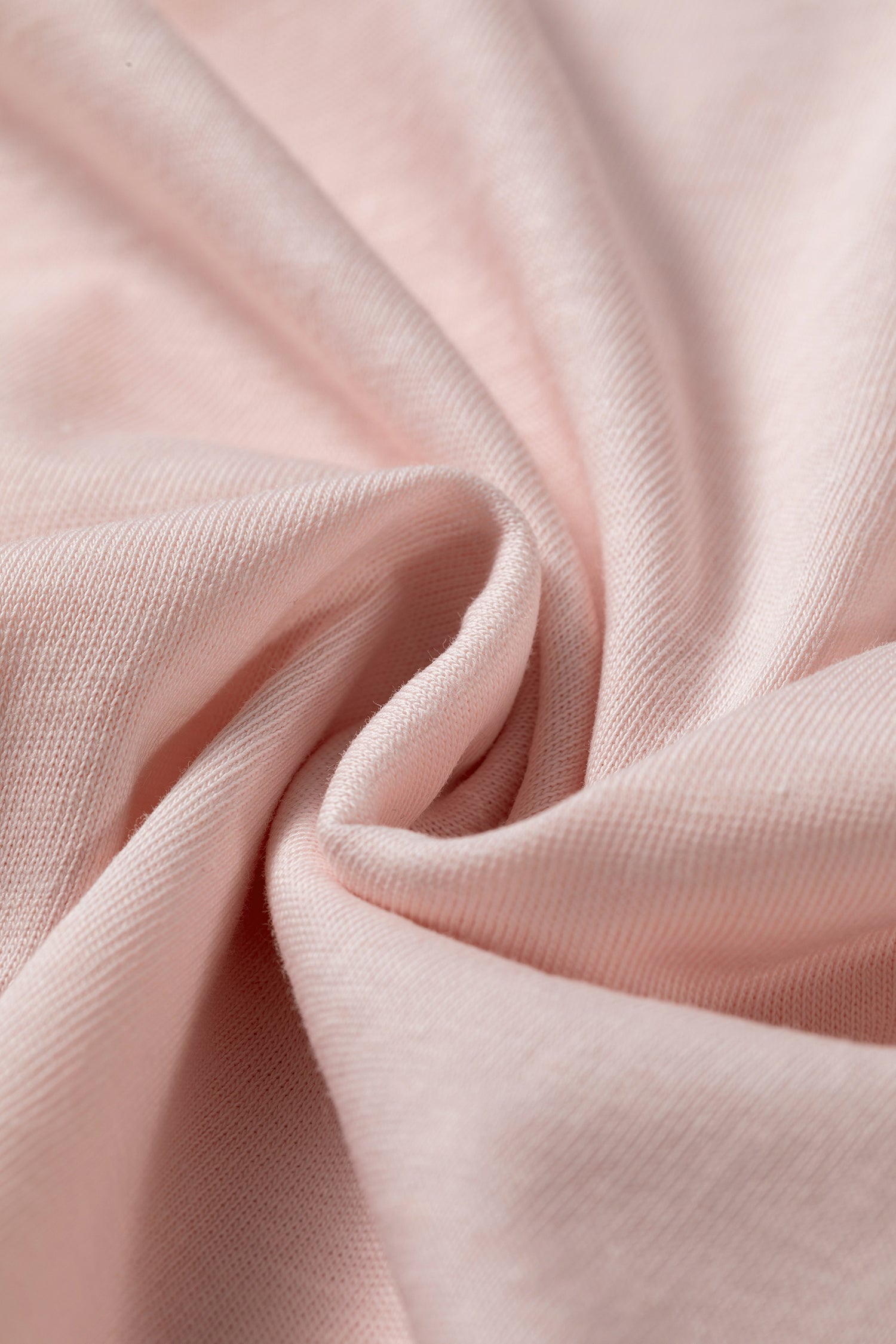 Gossamer Pink Ruffle Sleeve Long Sleeve Loose Pullover Top