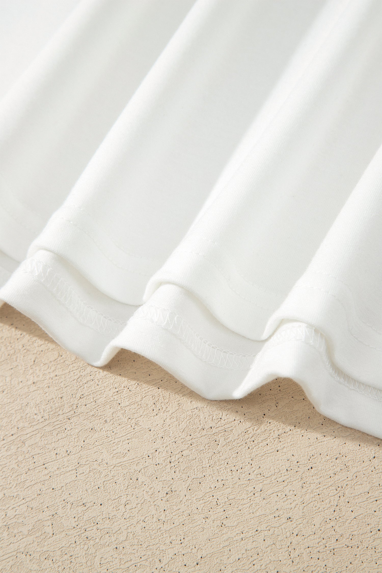 White Sheer Lace Splicing Long Sleeve Shift Top