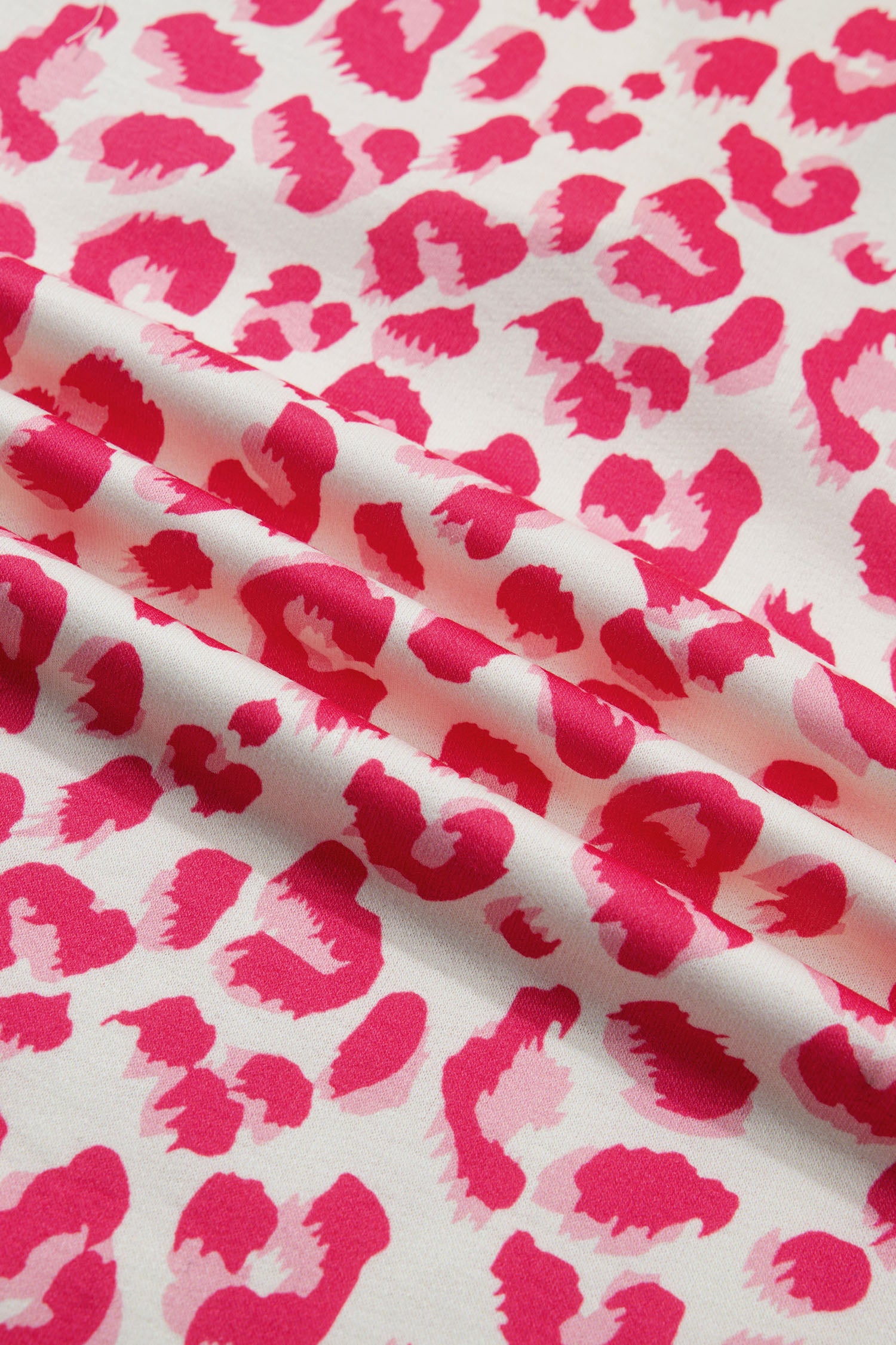 Khaki V Neck Collar Leopard Printed 2pcs Short Set