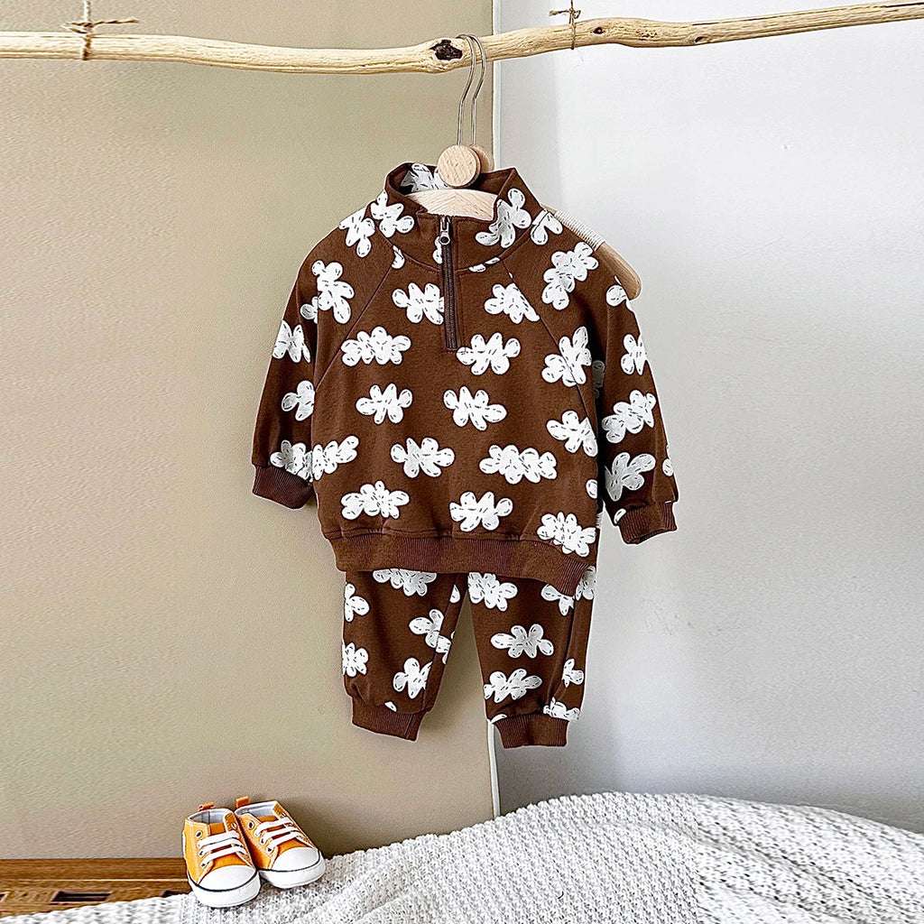 2024 Autumn Baby Boy Clothes Sets Girl Infant Sweatshirts Long Sleeve Pullover+Sweatpants Suit Kids Outfit 2Pcs Children Clothes