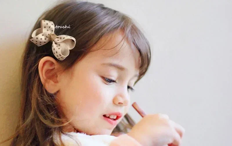 10Pc/Set Children's Girl Hairpins Cute Headwear Hair Accessories Bow for Baby Scrunchie Hair Clips Kids Barrettes Baby Headwear