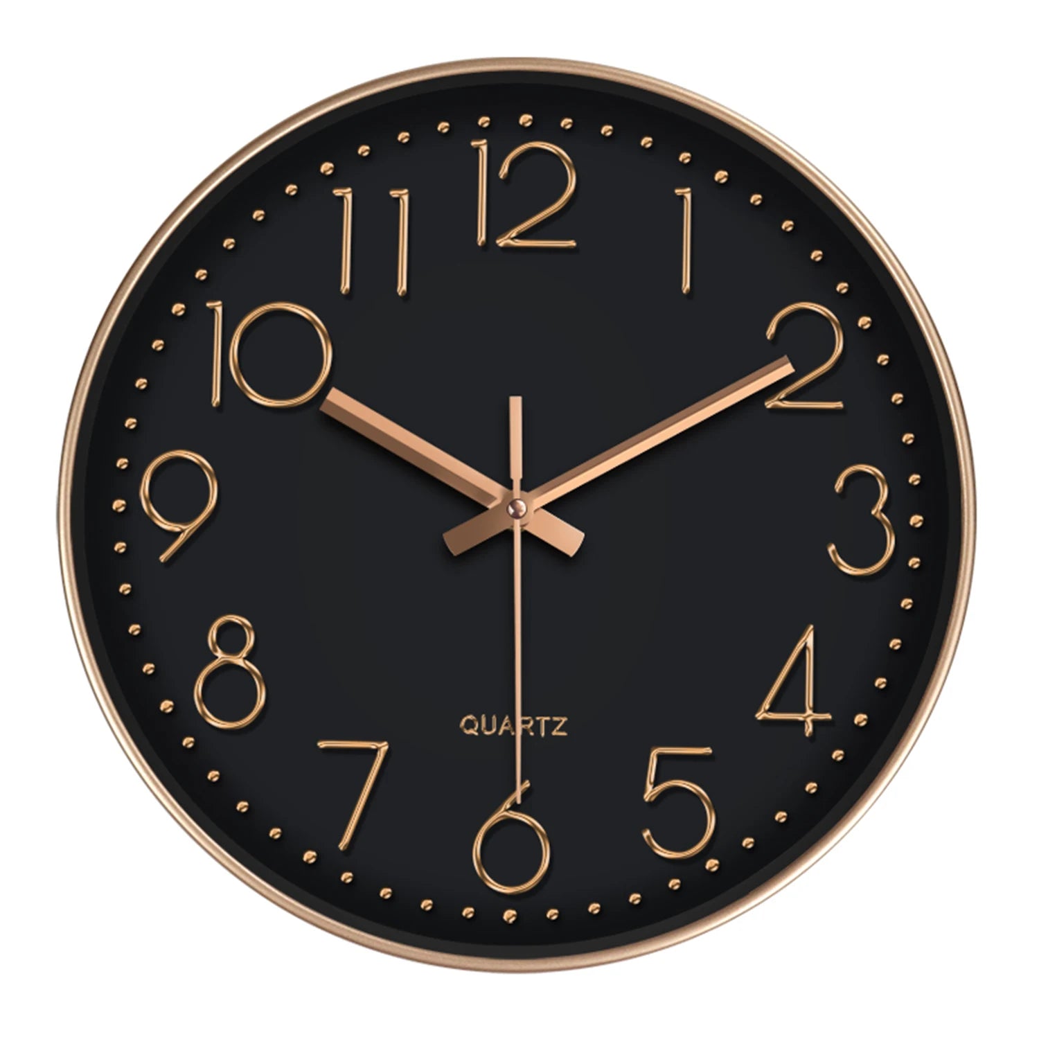 Minimalist Quartz Wall Clock Cubic Digital Clock Modern Style Silent Non Ticking Living Room Bedroom Office Clock 8/10/12 Inch