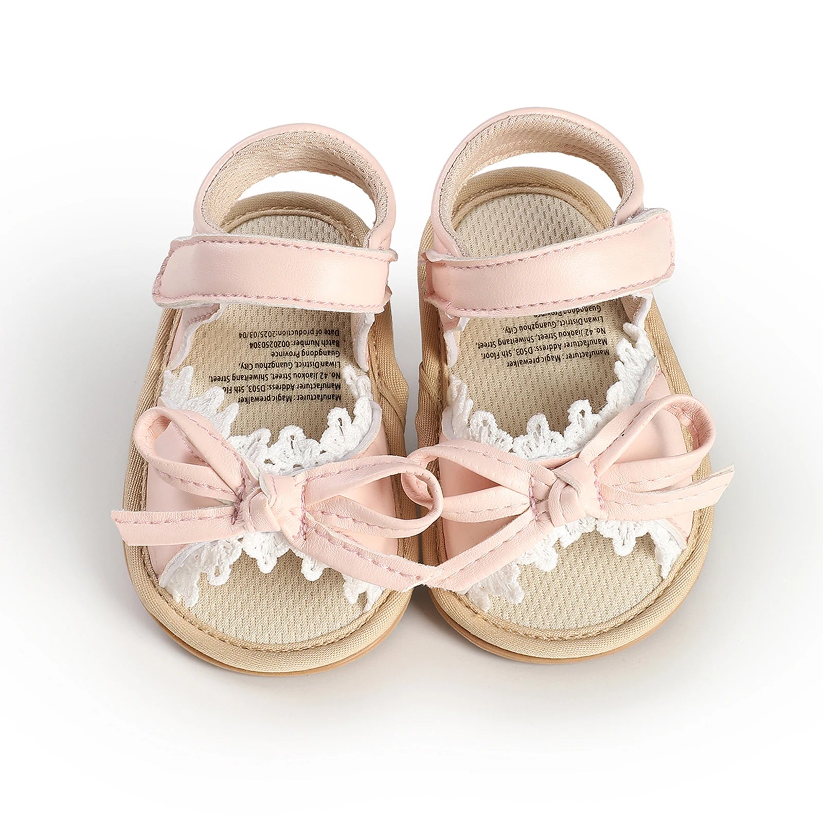 0-18months Baby Girls Sandals Princess Style Cute Bow Soft Sandals  for women Non-Slip Infant Mary Jane Shoes
