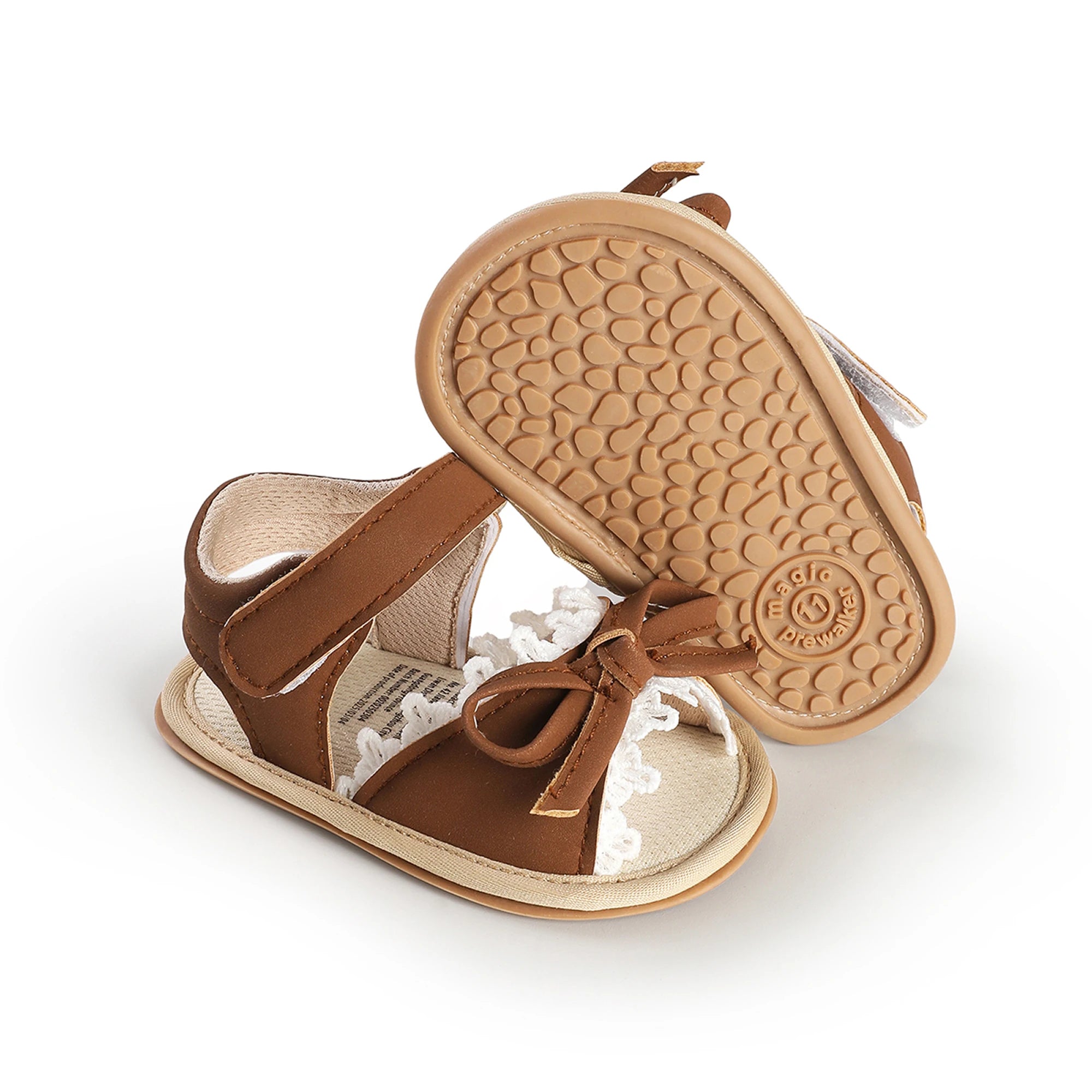 0-18months Baby Girls Sandals Princess Style Cute Bow Soft Sandals  for women Non-Slip Infant Mary Jane Shoes