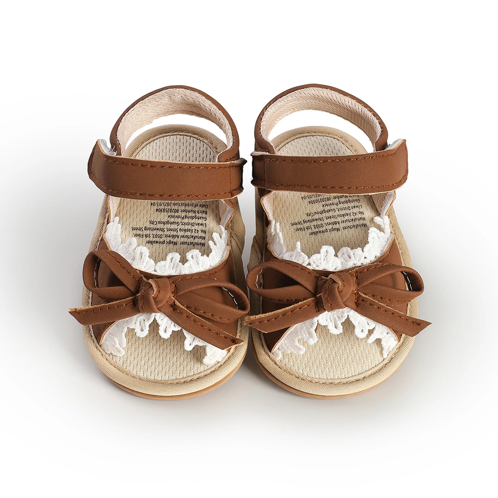 0-18months Baby Girls Sandals Princess Style Cute Bow Soft Sandals  for women Non-Slip Infant Mary Jane Shoes