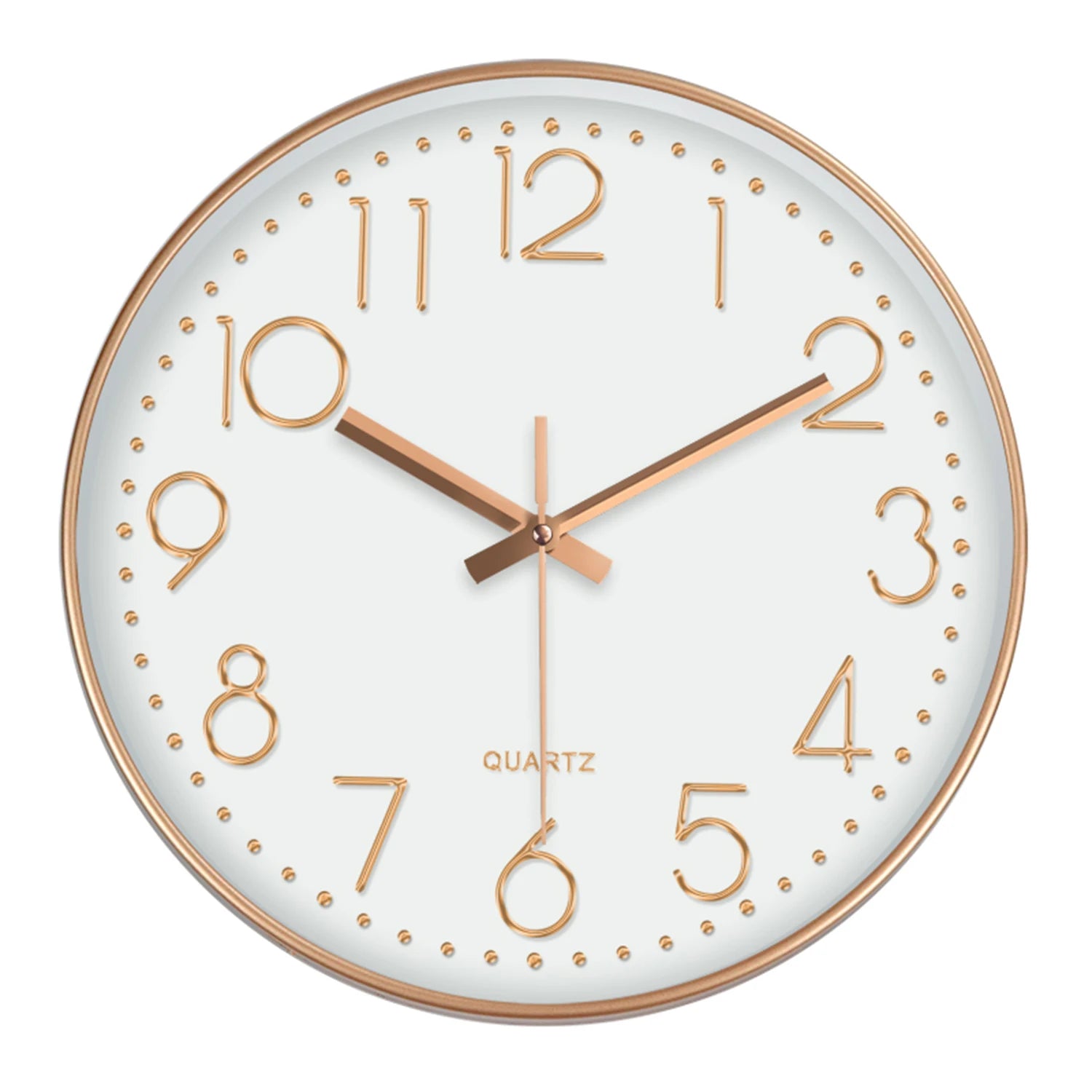 Minimalist Quartz Wall Clock Cubic Digital Clock Modern Style Silent Non Ticking Living Room Bedroom Office Clock 8/10/12 Inch