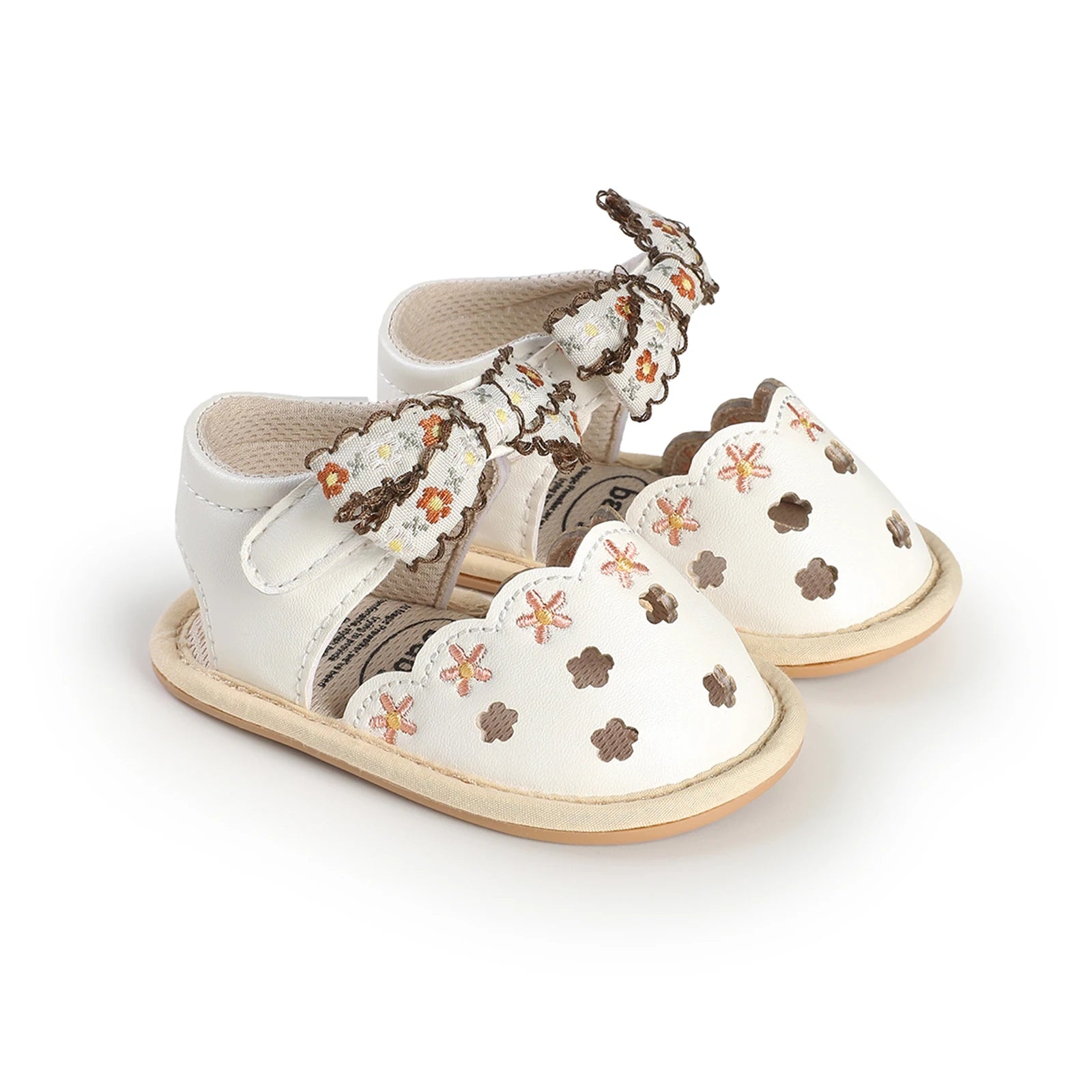 0-18months Baby Girl Sandals Flexible PU Leather Non-slip Flower Sandals  for women Summer Flats Shoes