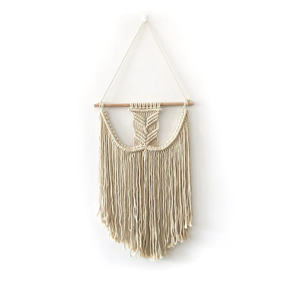 Nordic Woven Macrame Tapestry Room Decor Boho Home and Decoration for Bedroom Livingroom Wall Art Aesthetics Decorating Items