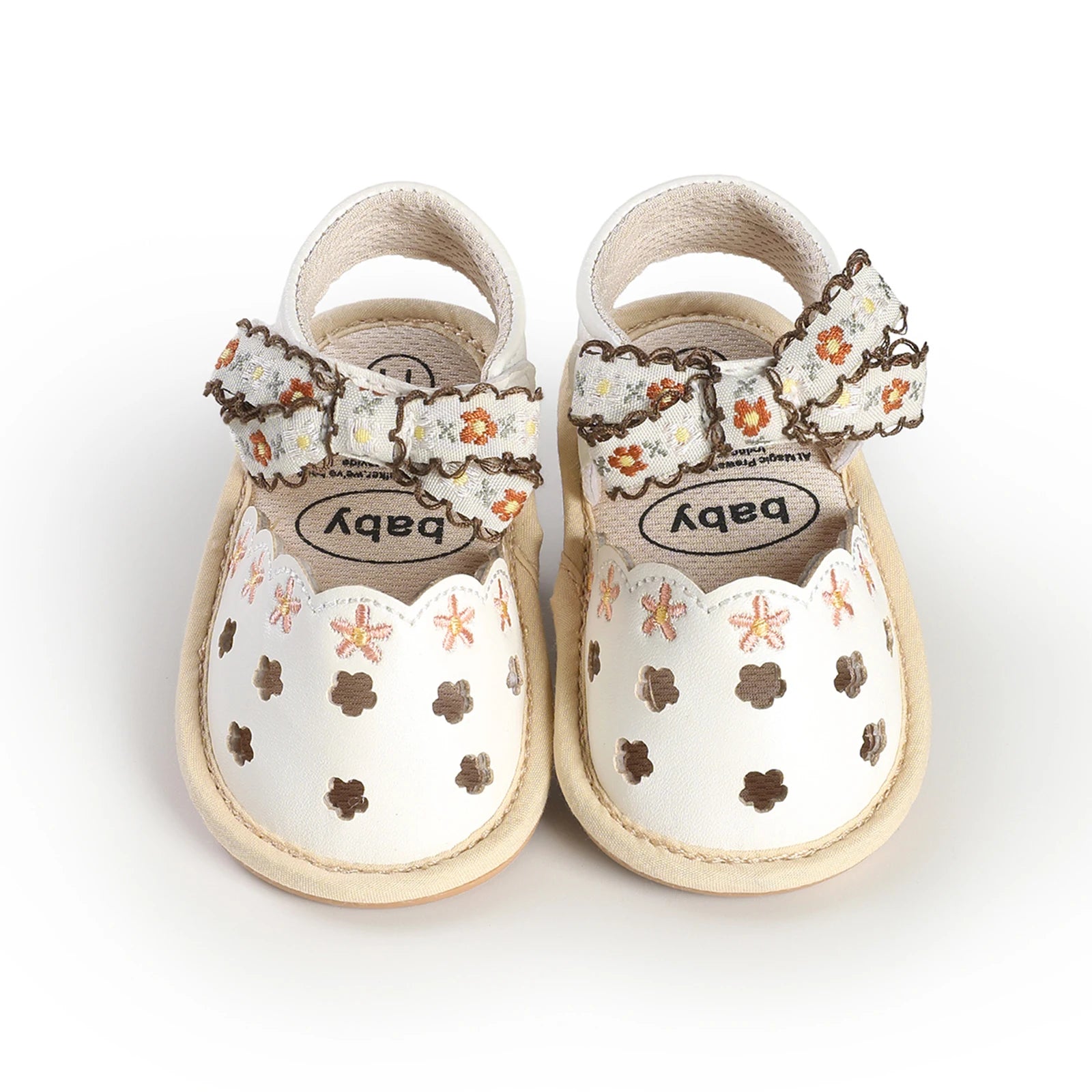 0-18months Baby Girl Sandals Flexible PU Leather Non-slip Flower Sandals  for women Summer Flats Shoes