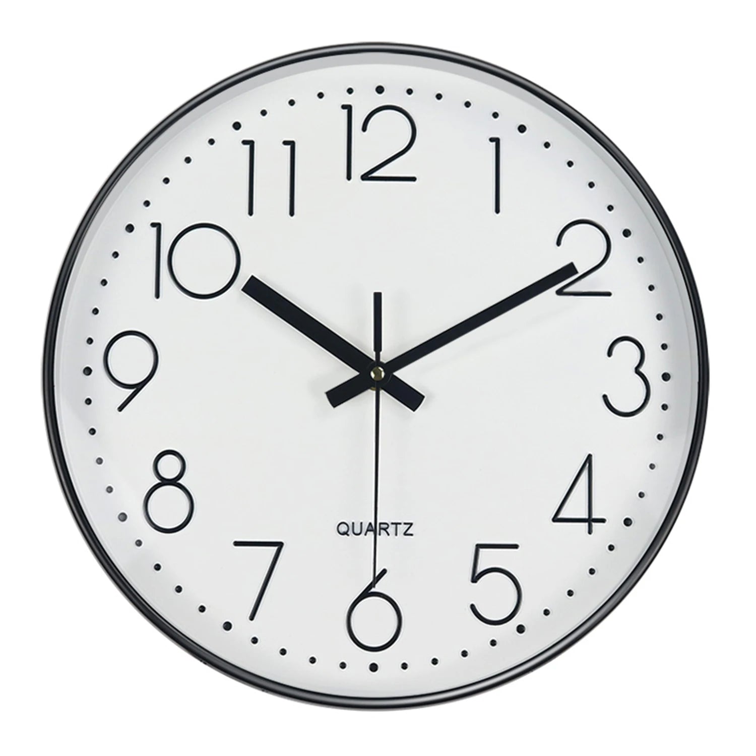 Minimalist Quartz Wall Clock Cubic Digital Clock Modern Style Silent Non Ticking Living Room Bedroom Office Clock 8/10/12 Inch