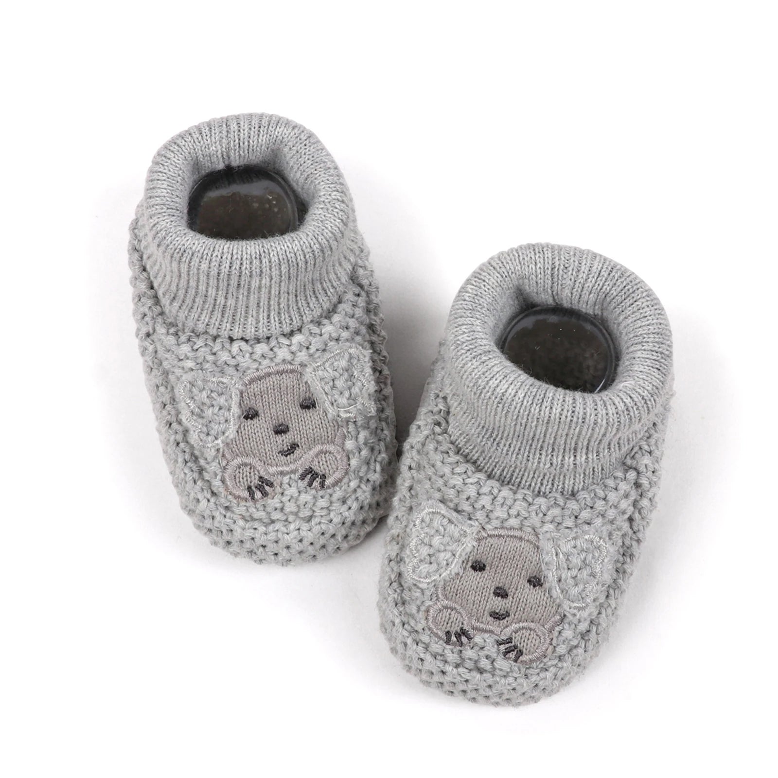 0-12months Infant Knitted Baby Booties with Ears Soft shoes for baby girls Comfortable Winter Shoes