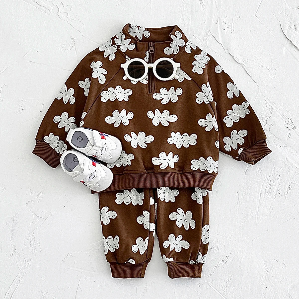 2024 Autumn Baby Boy Clothes Sets Girl Infant Sweatshirts Long Sleeve Pullover+Sweatpants Suit Kids Outfit 2Pcs Children Clothes