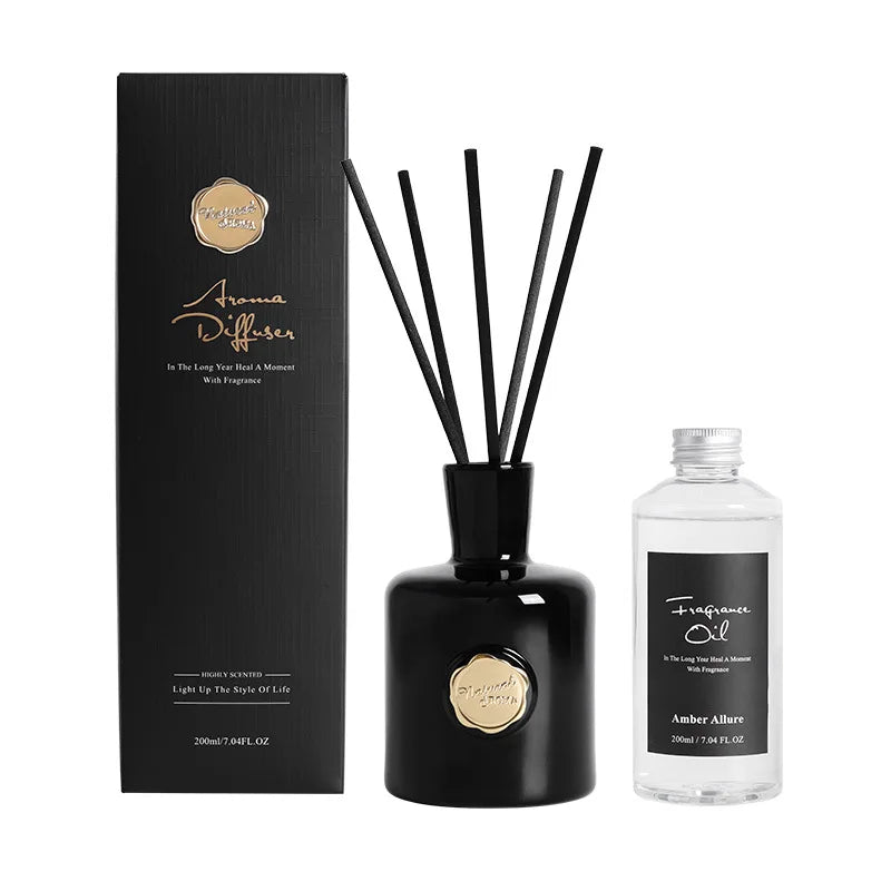 200ML Flameless Reed Diffuser Aromatherapy Set for Indoor Home Use, High-end Fragrance Decoration in the Living Room