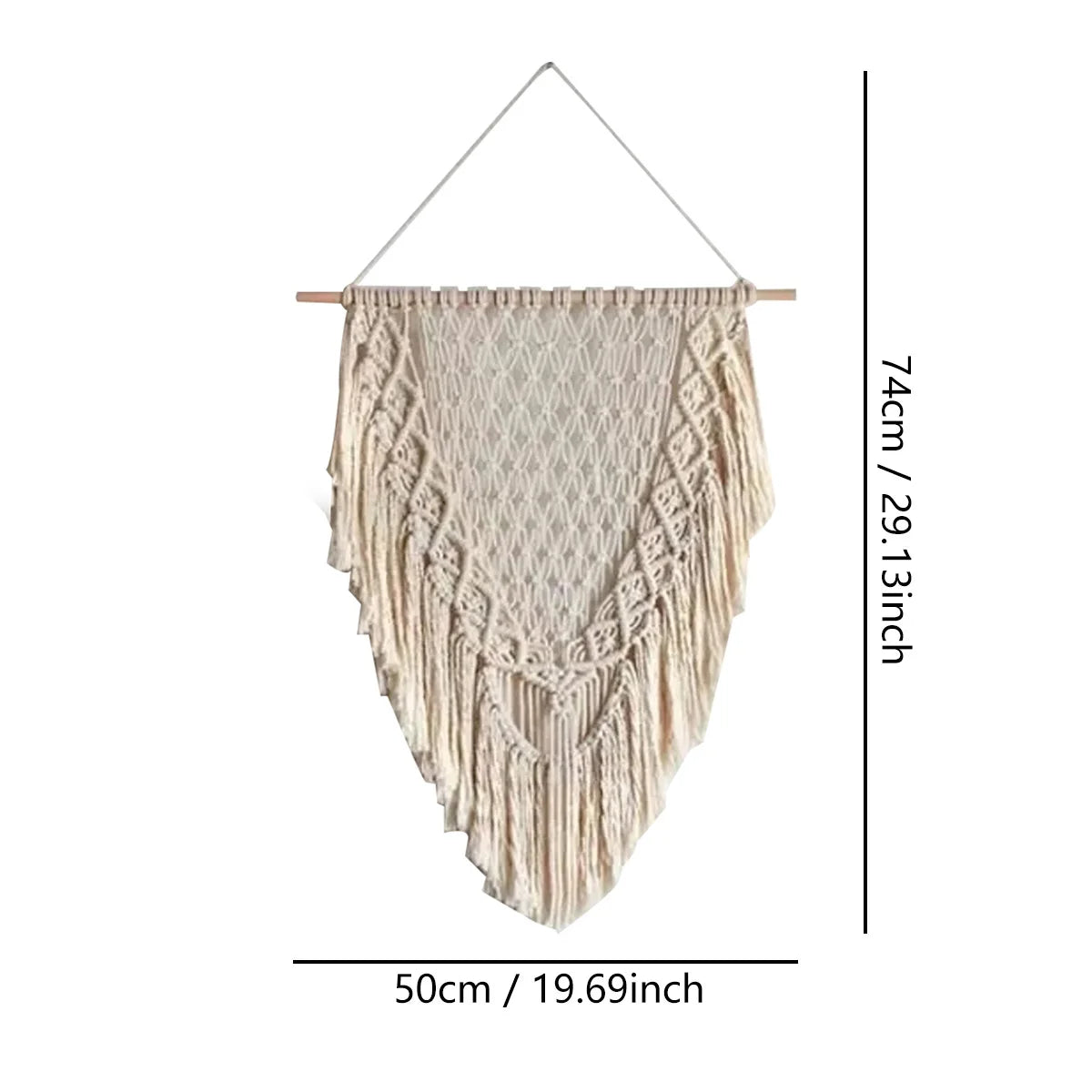 Nordic Woven Macrame Tapestry Room Decor Boho Home and Decoration for Bedroom Livingroom Wall Art Aesthetics Decorating Items