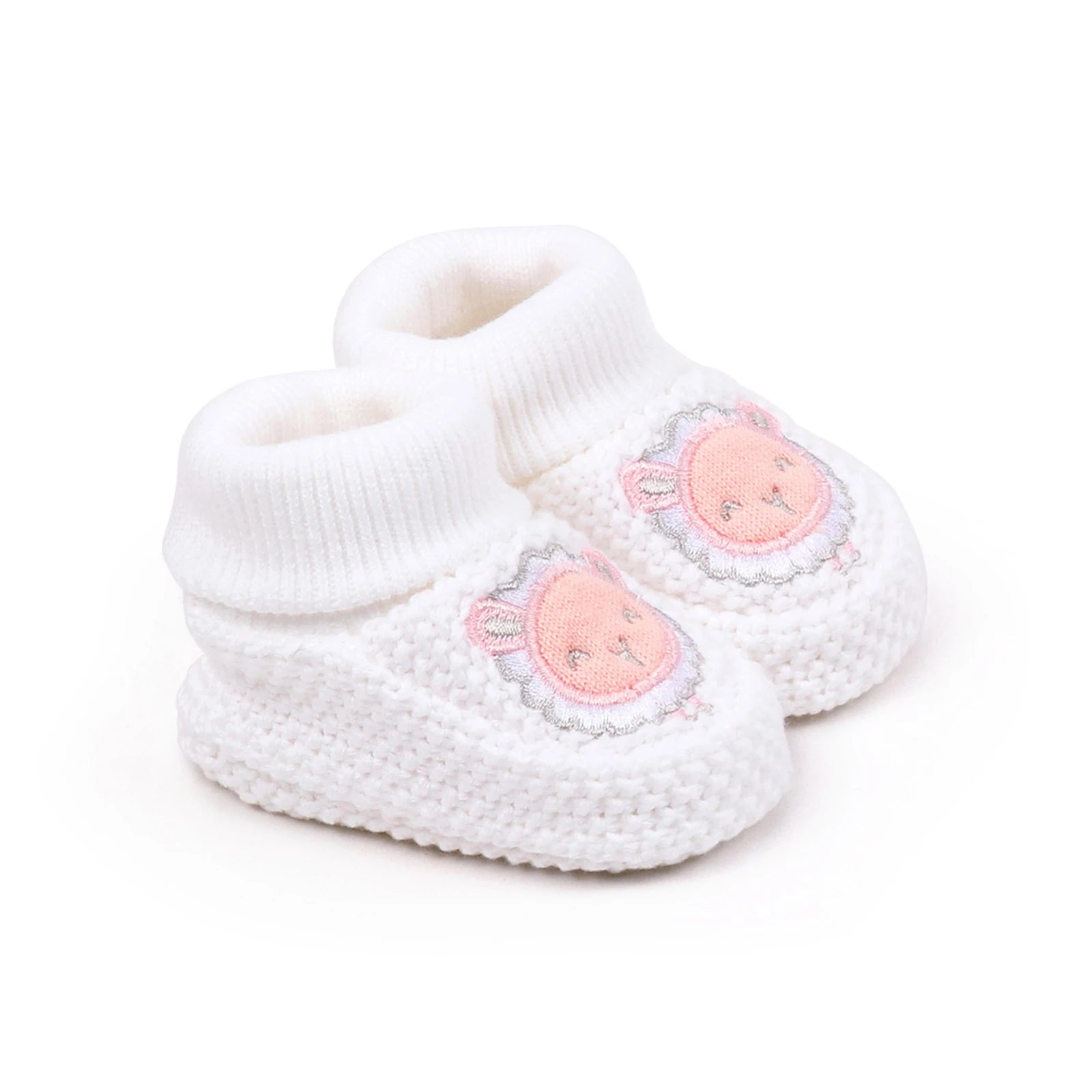 0-12months Infant Knitted Baby Booties with Ears Soft shoes for baby girls Comfortable Winter Shoes