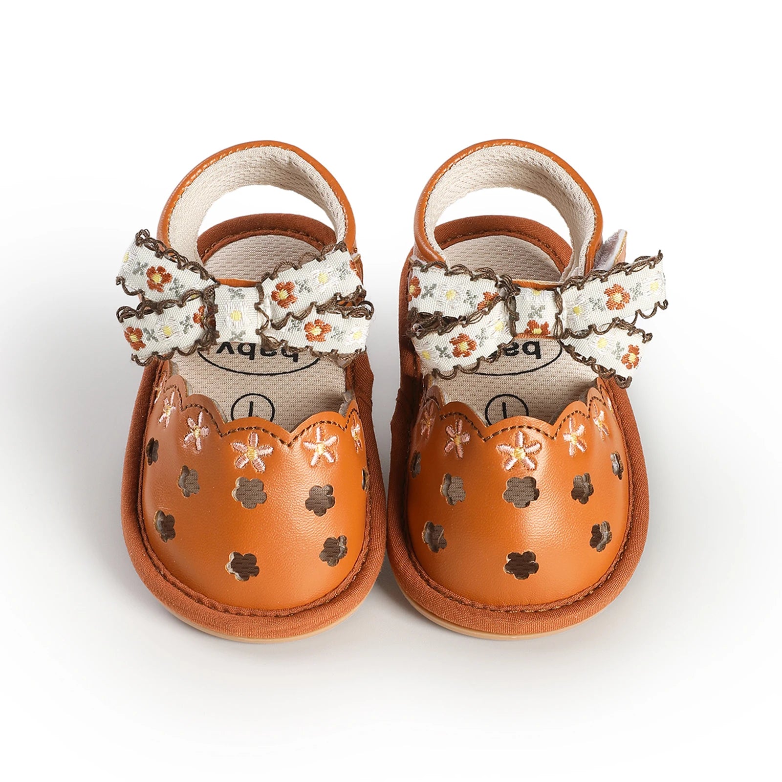 0-18months Baby Girl Sandals Flexible PU Leather Non-slip Flower Sandals  for women Summer Flats Shoes