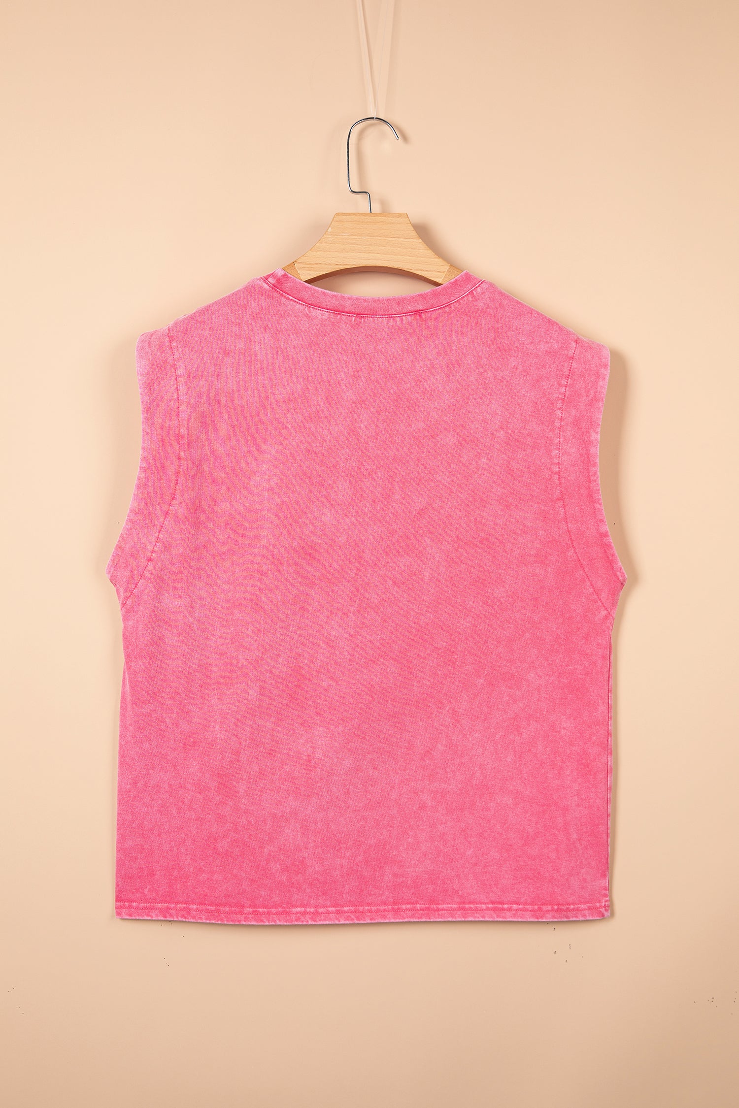 Bonbon Toner Washed Wild West Whiskey Print Sleeveless Muscle Top