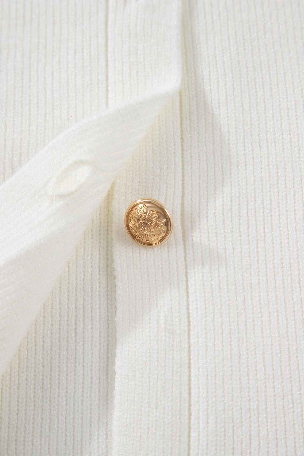 Yellow Cream Solid Color Sleeveless Knit Button Pocketed Sweater