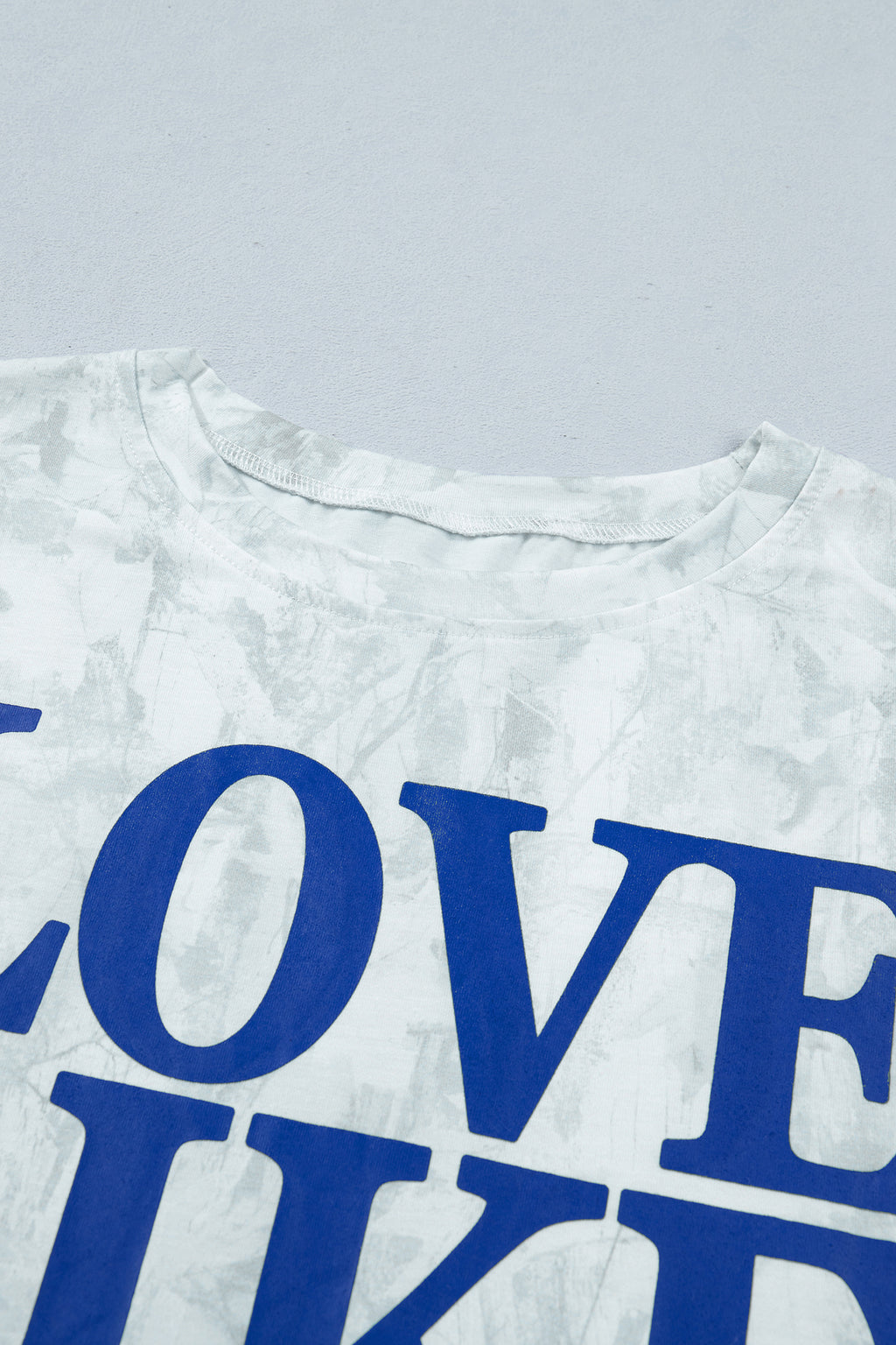 Gray Love Like Jesus Camouflage Oversized T Shirt